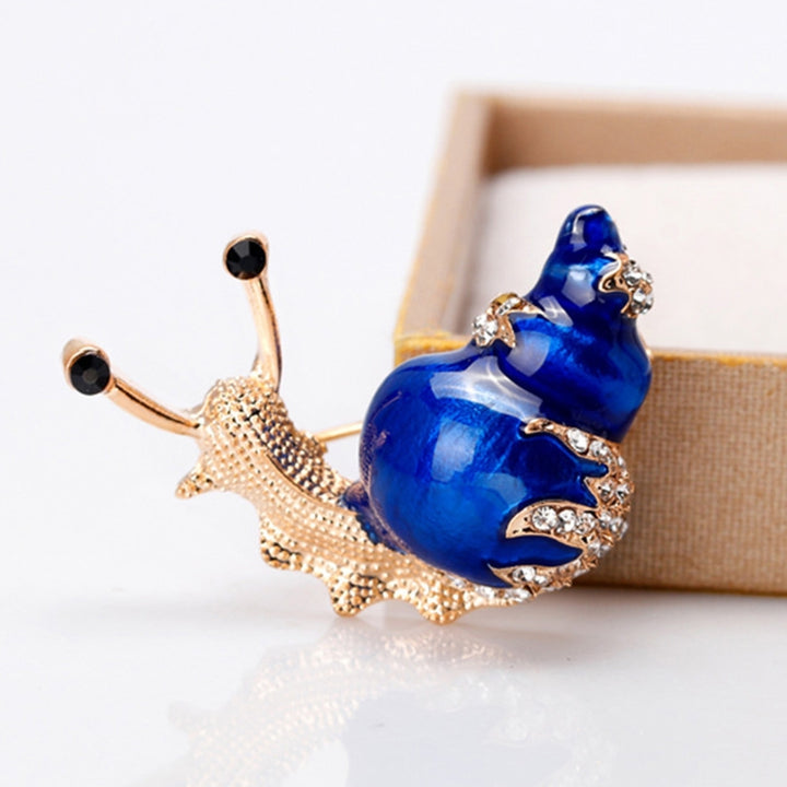 Brooch Cartoon Snail Shape Alloy Exquisite All Match Women Pin for Shirt Image 2