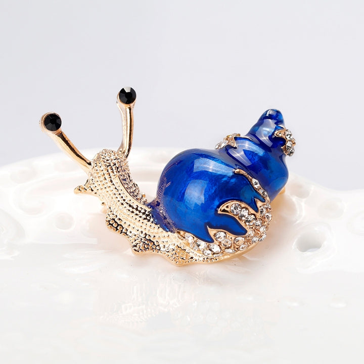 Brooch Cartoon Snail Shape Alloy Exquisite All Match Women Pin for Shirt Image 3