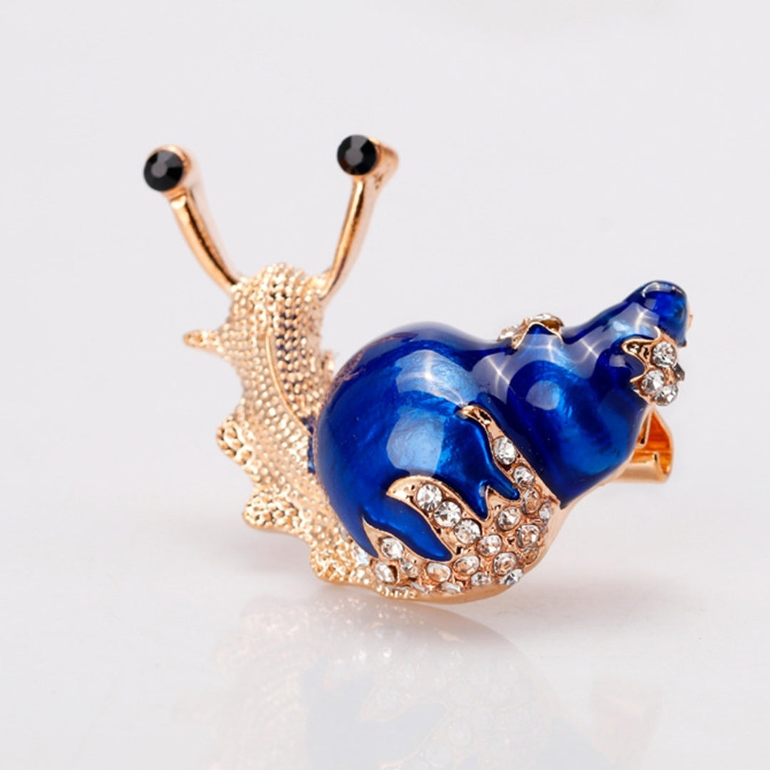 Brooch Cartoon Snail Shape Alloy Exquisite All Match Women Pin for Shirt Image 6