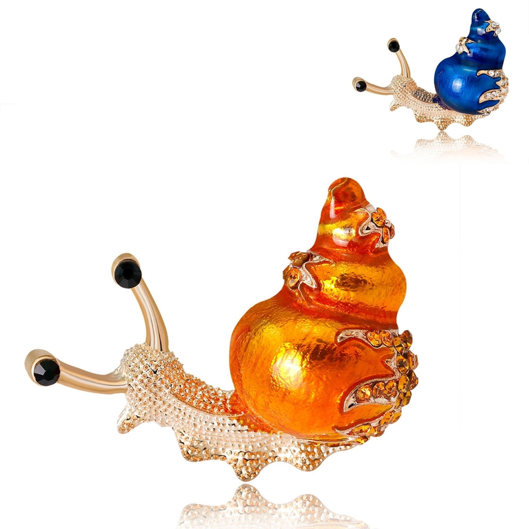 Brooch Cartoon Snail Shape Alloy Exquisite All Match Women Pin for Shirt Image 10