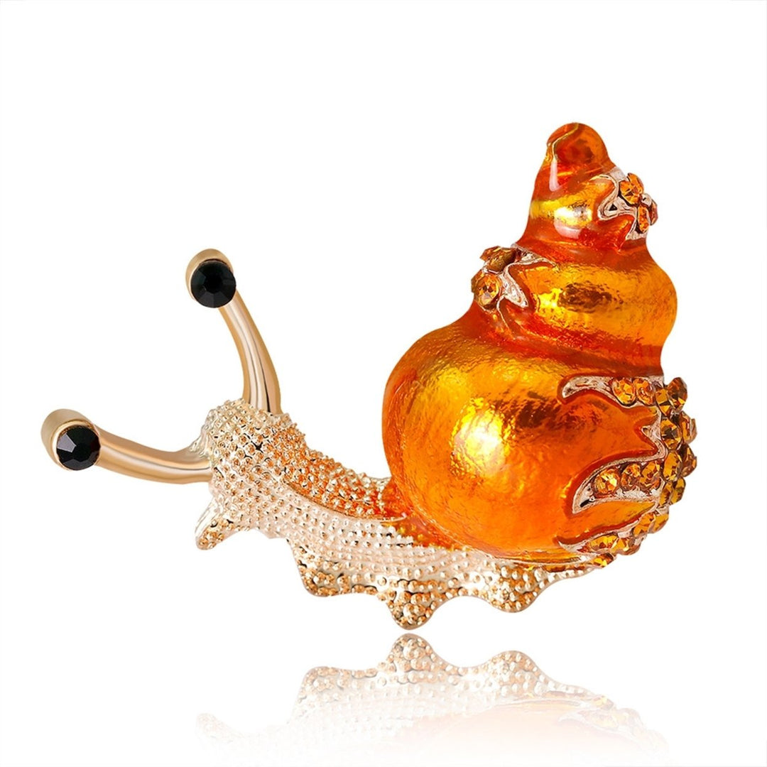 Brooch Cartoon Snail Shape Alloy Exquisite All Match Women Pin for Shirt Image 12