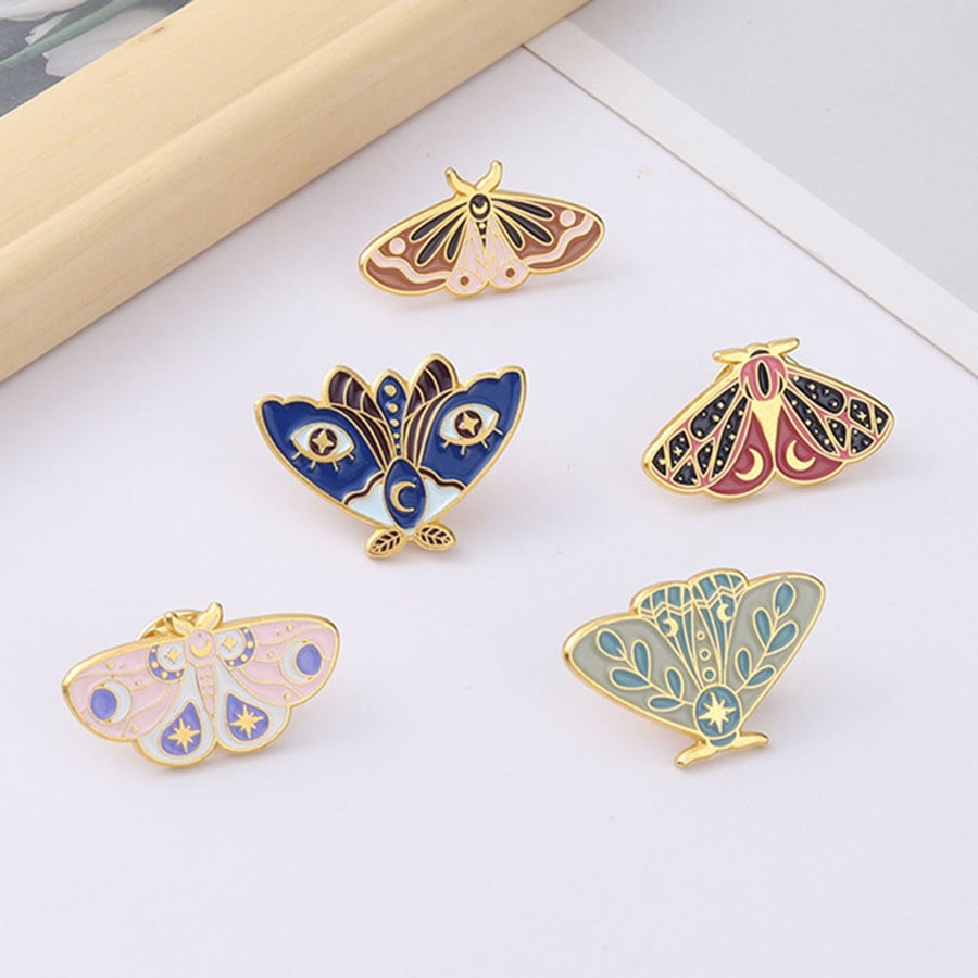 Women Brooch Moth Enamel Exquisite Special Cute Bag Pin for Gift Image 1