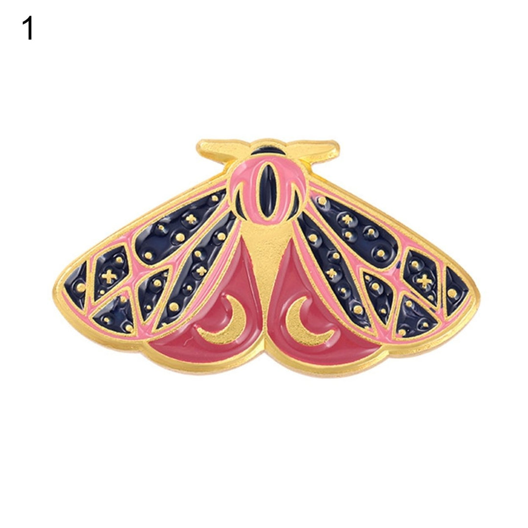 Women Brooch Moth Enamel Exquisite Special Cute Bag Pin for Gift Image 1