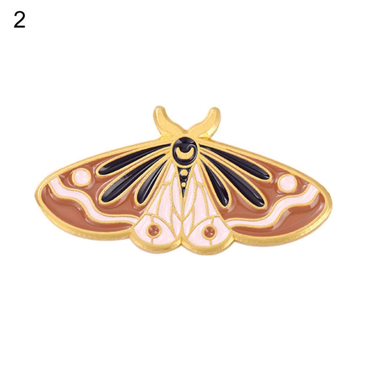 Women Brooch Moth Enamel Exquisite Special Cute Bag Pin for Gift Image 3