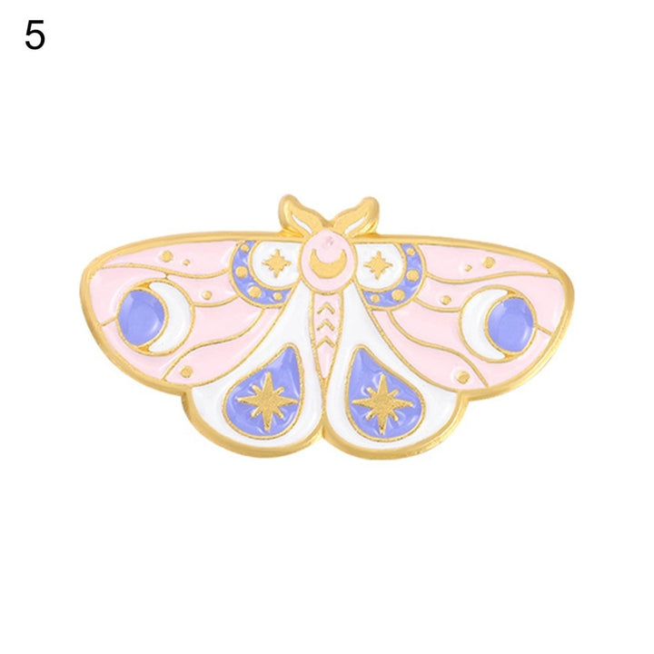 Women Brooch Moth Enamel Exquisite Special Cute Bag Pin for Gift Image 1