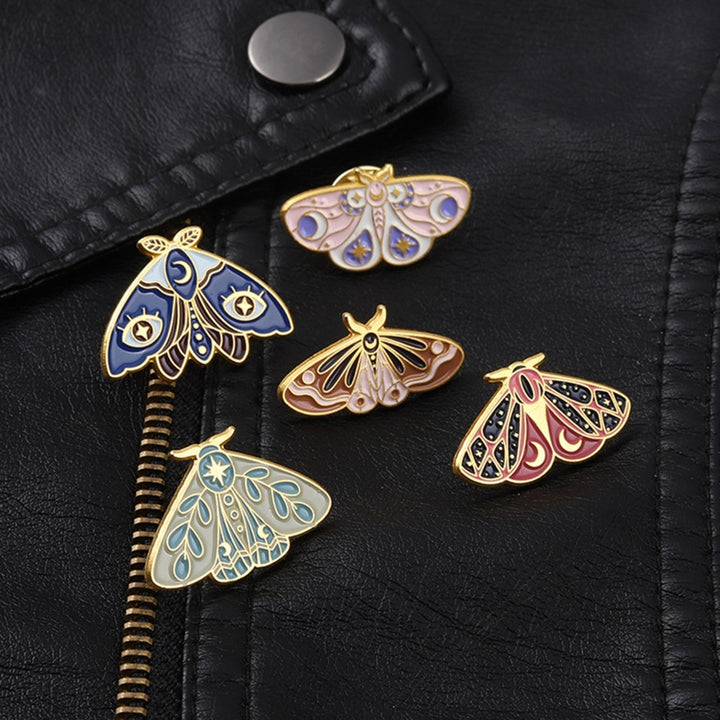 Women Brooch Moth Enamel Exquisite Special Cute Bag Pin for Gift Image 7