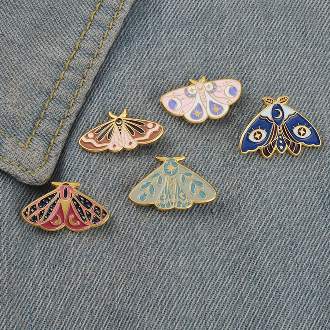 Women Brooch Moth Enamel Exquisite Special Cute Bag Pin for Gift Image 8