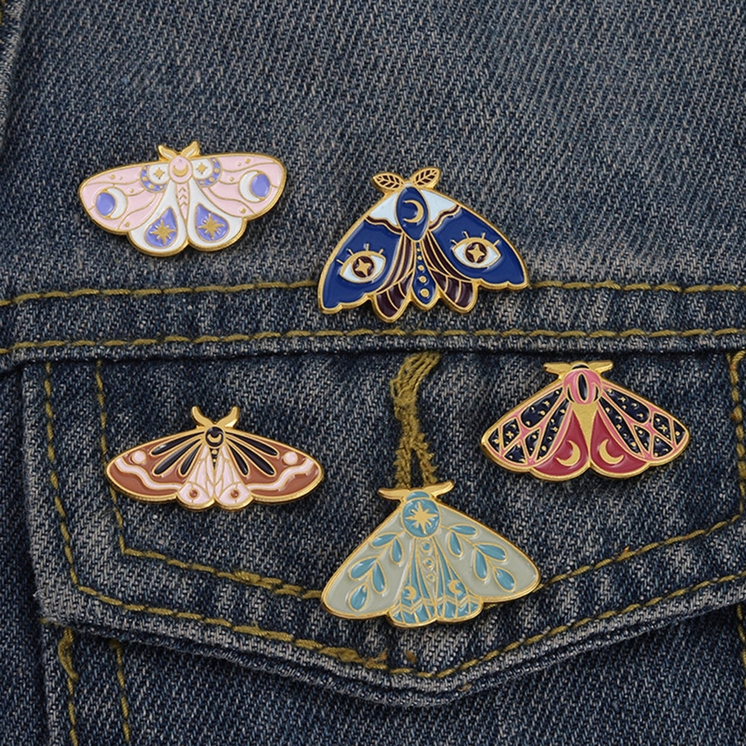 Women Brooch Moth Enamel Exquisite Special Cute Bag Pin for Gift Image 9