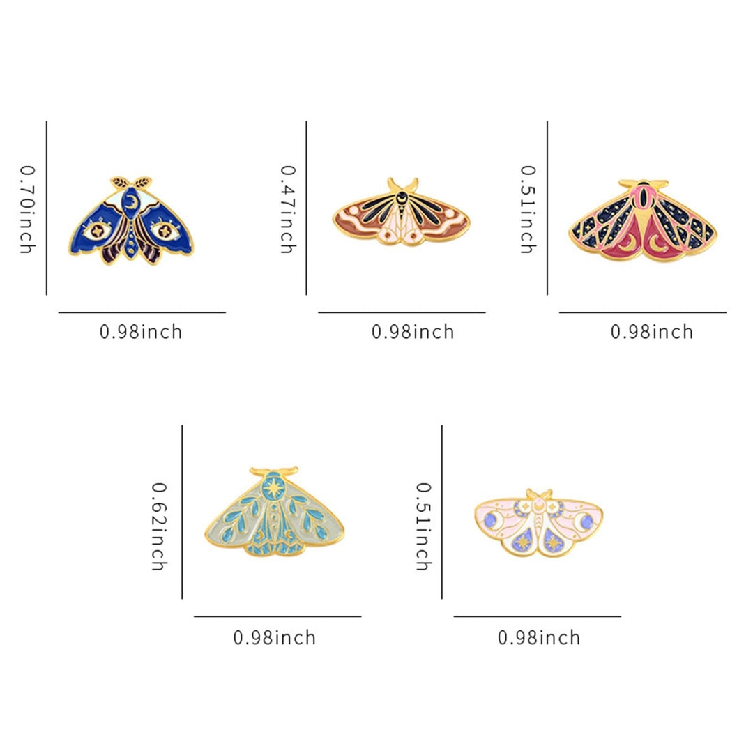 Women Brooch Moth Enamel Exquisite Special Cute Bag Pin for Gift Image 10