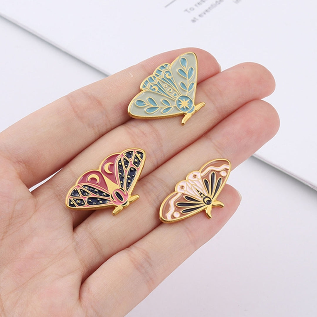 Women Brooch Moth Enamel Exquisite Special Cute Bag Pin for Gift Image 11