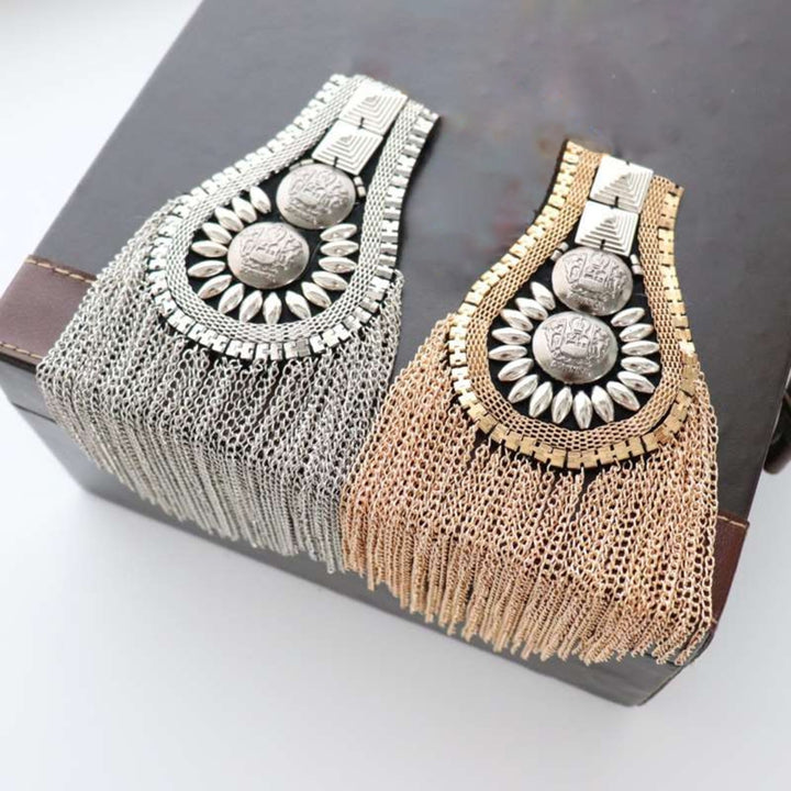 Shoulder Brooch Tassels Punk Jewelry Lightweight Wear-resistant Brooch Pin Clothes Decor Image 1