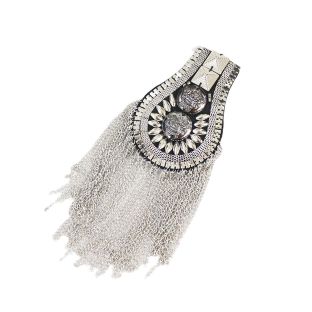 Shoulder Brooch Tassels Punk Jewelry Lightweight Wear-resistant Brooch Pin Clothes Decor Image 1