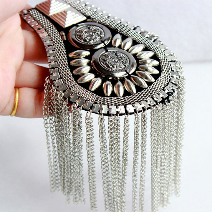 Shoulder Brooch Tassels Punk Jewelry Lightweight Wear-resistant Brooch Pin Clothes Decor Image 6