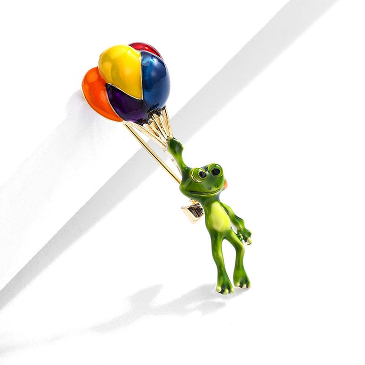 Brooch Pin Colorful Balloons Frog Cute Jewelry Long Lasting All Match Brooch Birthday Gifts Image 1