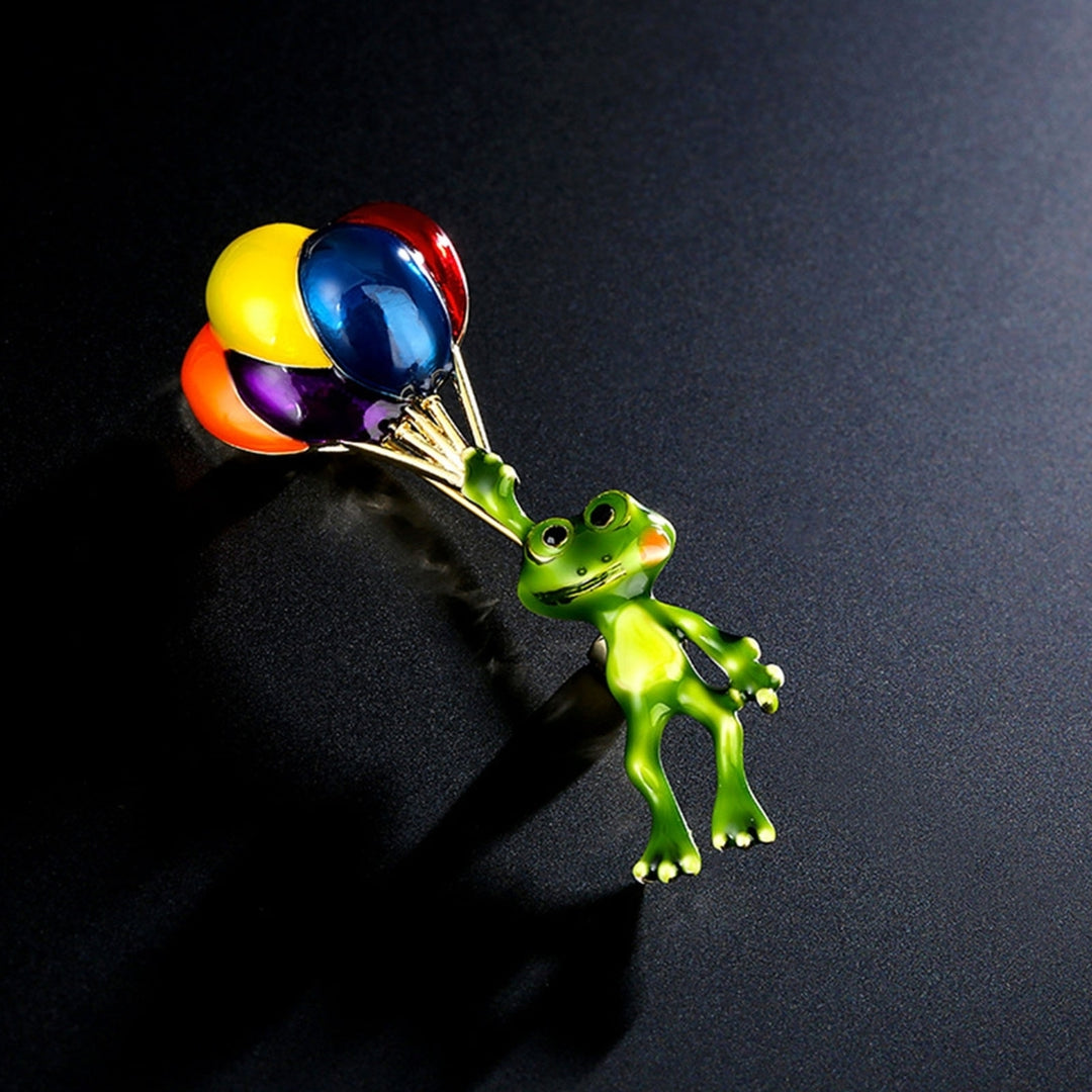 Brooch Pin Colorful Balloons Frog Cute Jewelry Long Lasting All Match Brooch Birthday Gifts Image 2