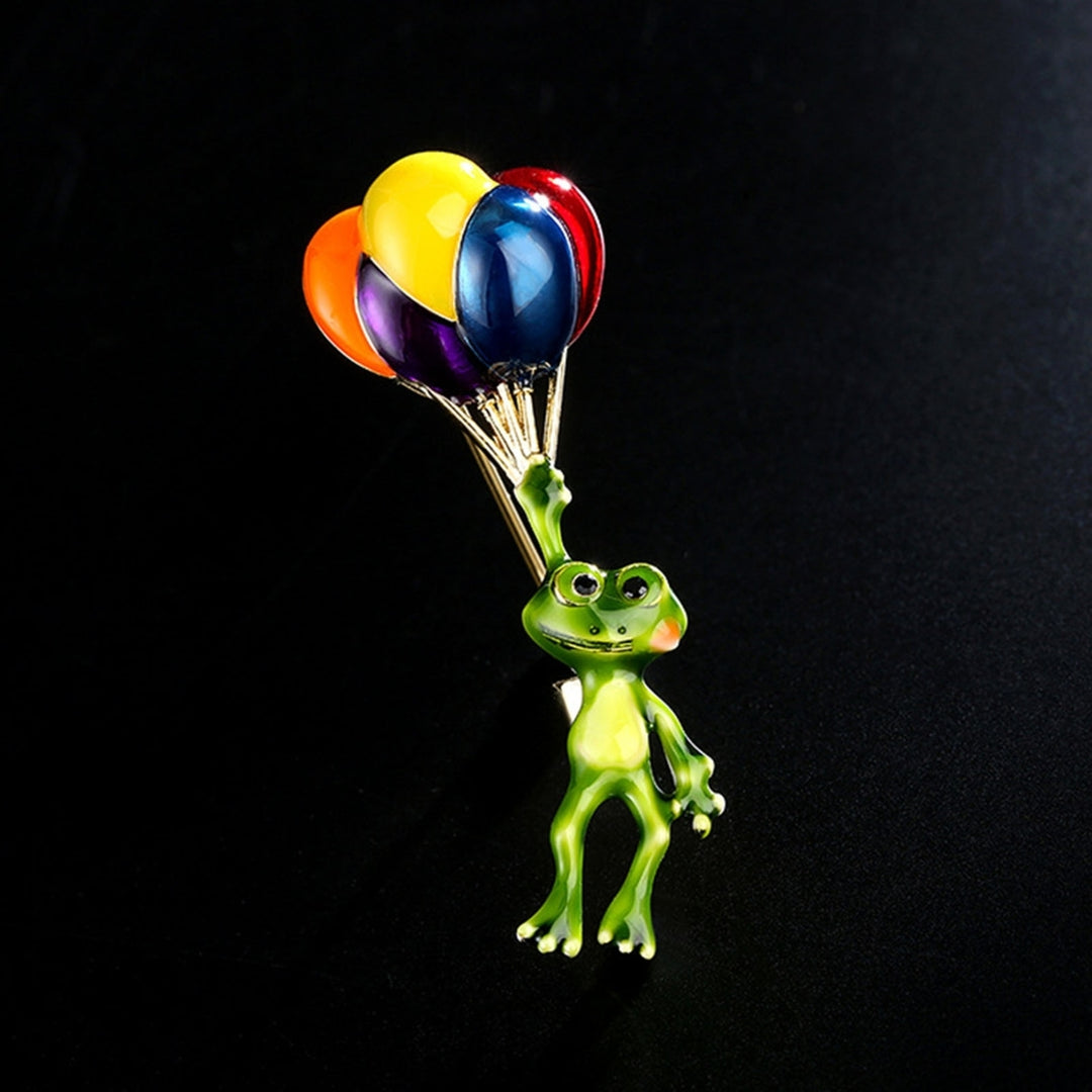 Brooch Pin Colorful Balloons Frog Cute Jewelry Long Lasting All Match Brooch Birthday Gifts Image 3