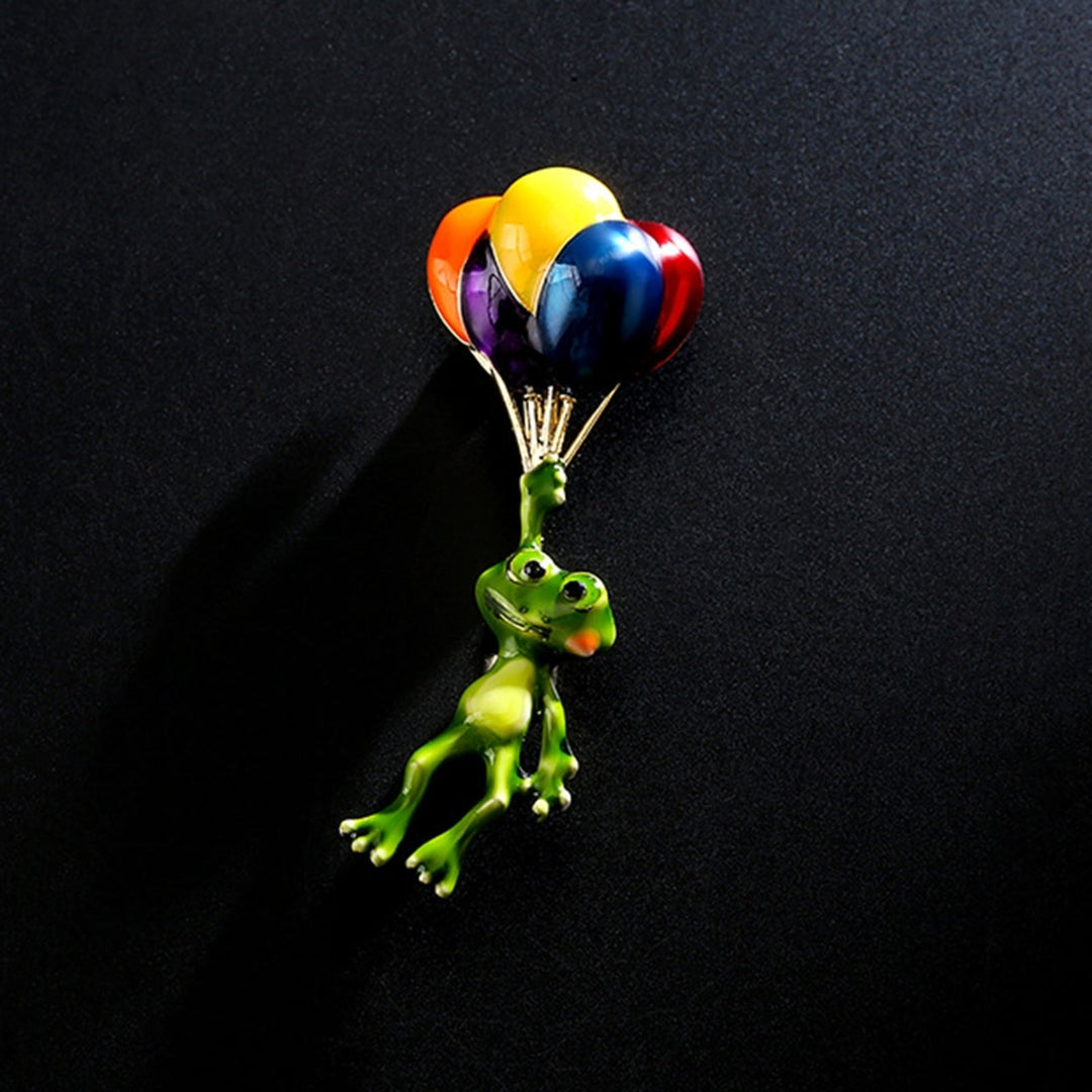 Brooch Pin Colorful Balloons Frog Cute Jewelry Long Lasting All Match Brooch Birthday Gifts Image 4