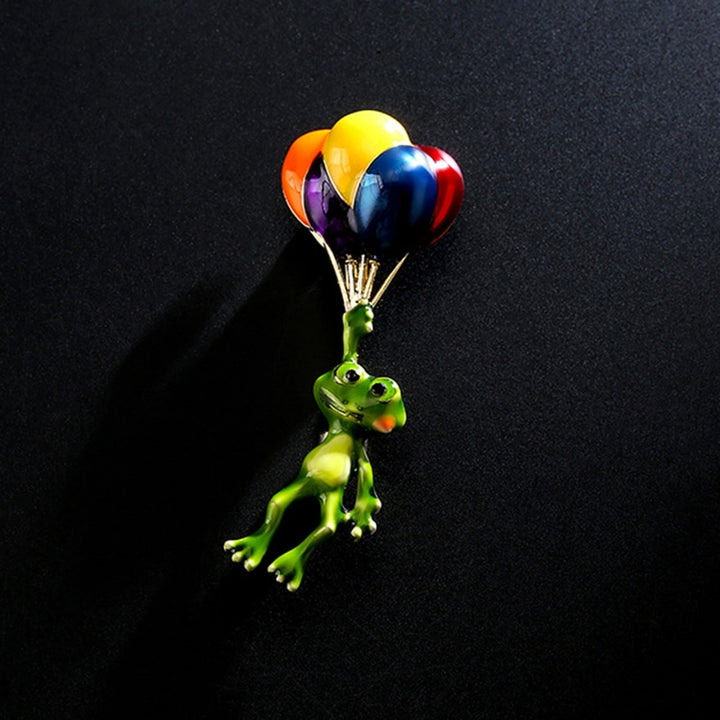 Brooch Pin Colorful Balloons Frog Cute Jewelry Long Lasting All Match Brooch Birthday Gifts Image 4