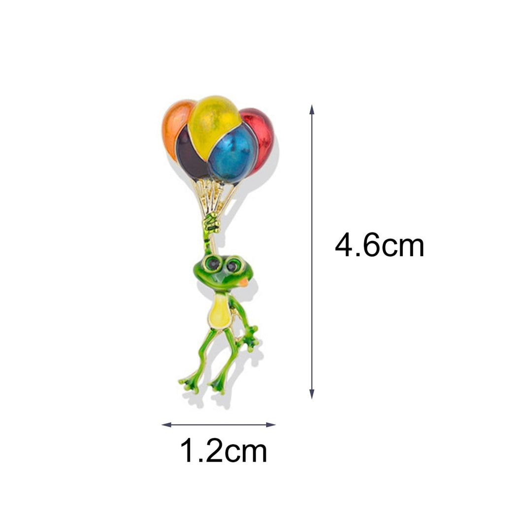 Brooch Pin Colorful Balloons Frog Cute Jewelry Long Lasting All Match Brooch Birthday Gifts Image 4