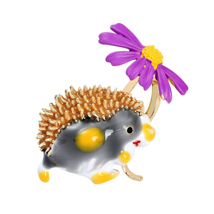 Brooch Pin Hedgehog Shape Decoration Men Women Cartoon Korean Style Brooch Clothes Decor Image 4