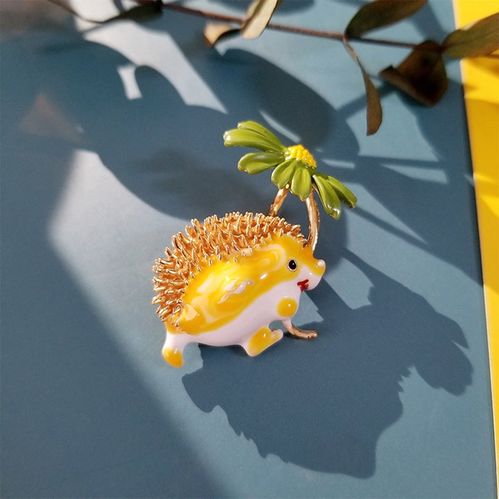 Brooch Pin Hedgehog Shape Decoration Men Women Cartoon Korean Style Brooch Clothes Decor Image 6