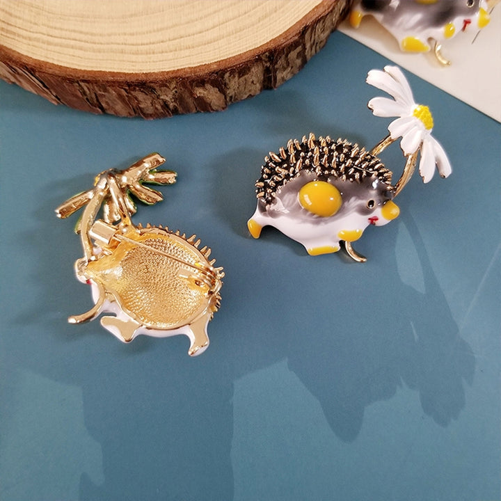 Brooch Pin Hedgehog Shape Decoration Men Women Cartoon Korean Style Brooch Clothes Decor Image 7