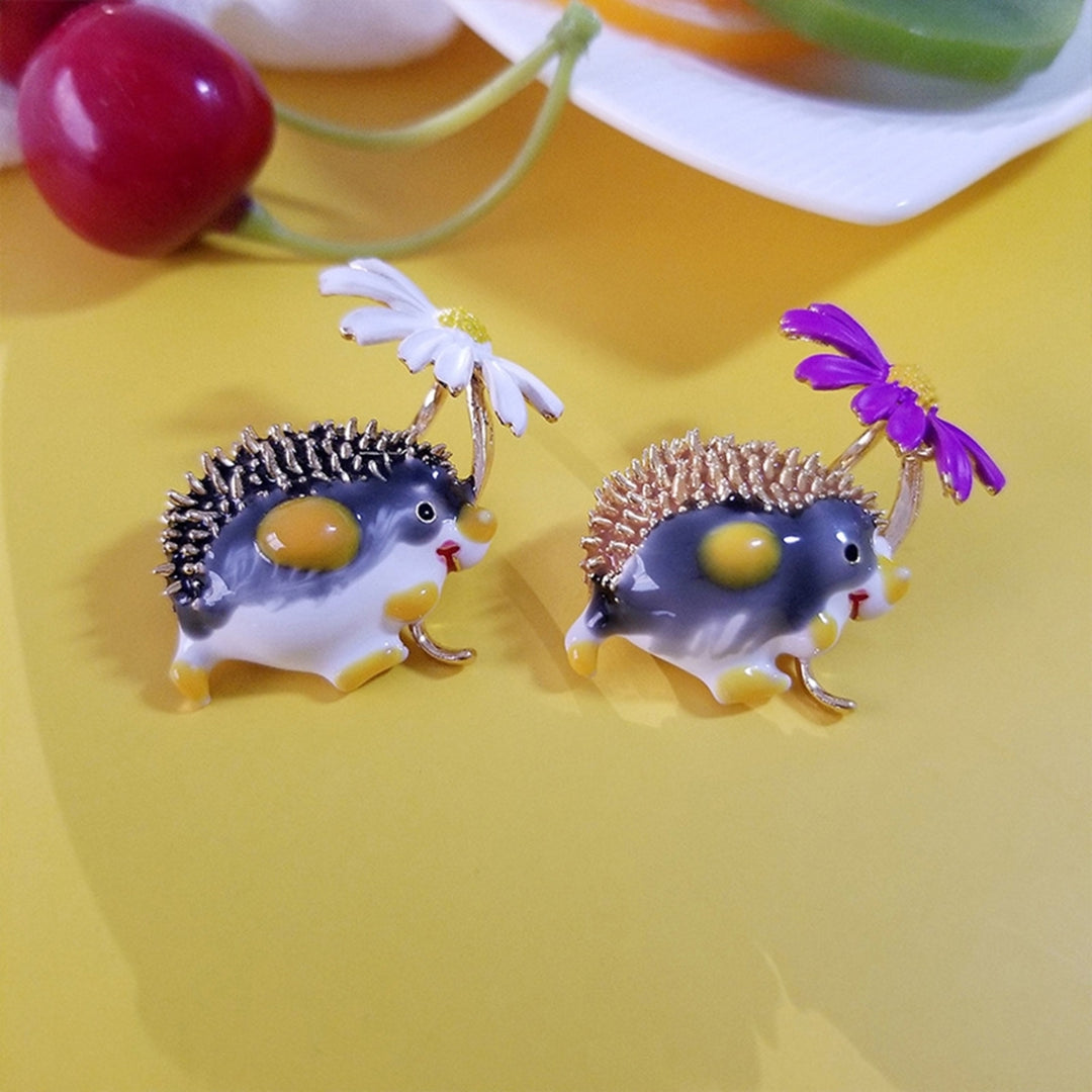 Brooch Pin Hedgehog Shape Decoration Men Women Cartoon Korean Style Brooch Clothes Decor Image 8