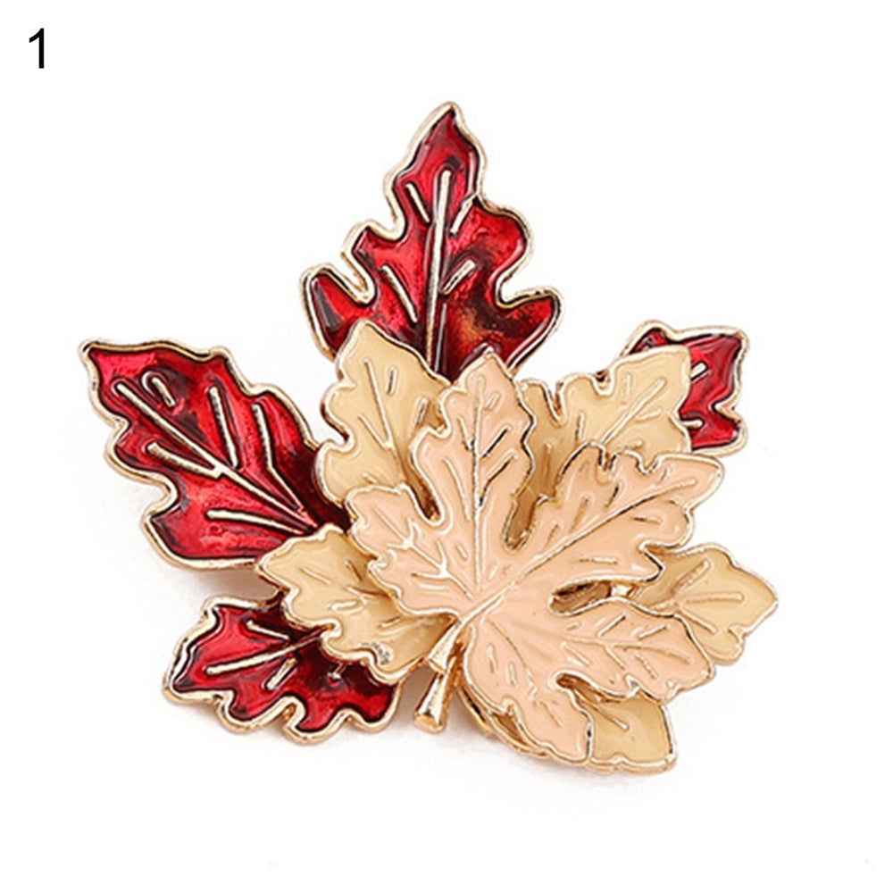 Cute Brooch Widely Use Alloy Maple Leaf Cartoon Fox Brooch Pin for Daily Image 2