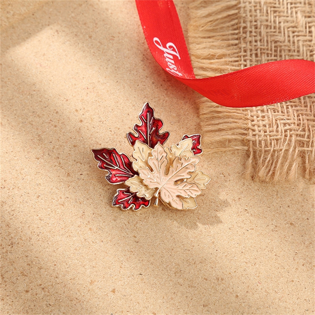 Cute Brooch Widely Use Alloy Maple Leaf Cartoon Fox Brooch Pin for Daily Image 4