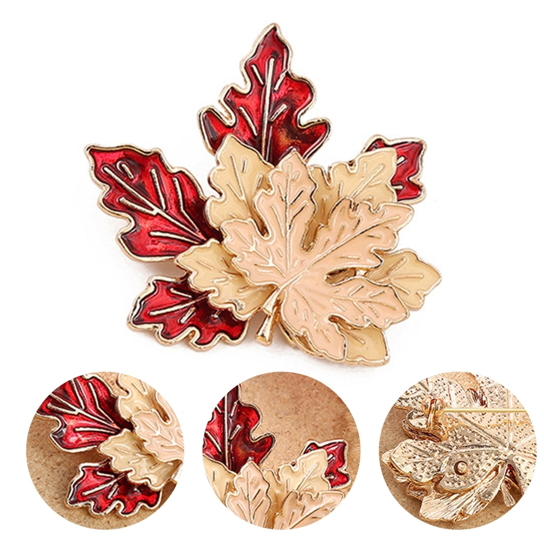 Cute Brooch Widely Use Alloy Maple Leaf Cartoon Fox Brooch Pin for Daily Image 8