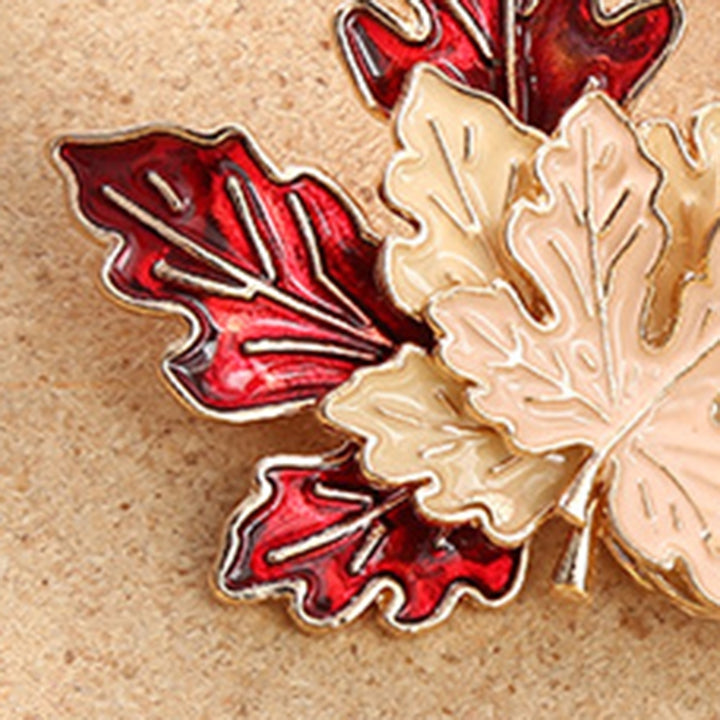 Cute Brooch Widely Use Alloy Maple Leaf Cartoon Fox Brooch Pin for Daily Image 9