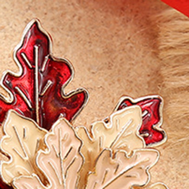 Cute Brooch Widely Use Alloy Maple Leaf Cartoon Fox Brooch Pin for Daily Image 10