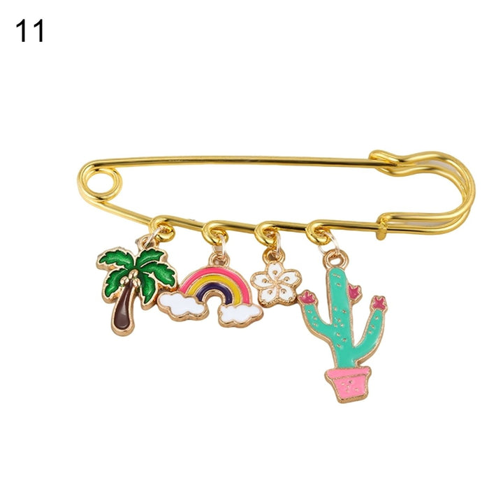 Brooch Pin Creative Shape Rust-proof Alloy Clothes Decorative Pin Jewelry Brooch for Home Image 3