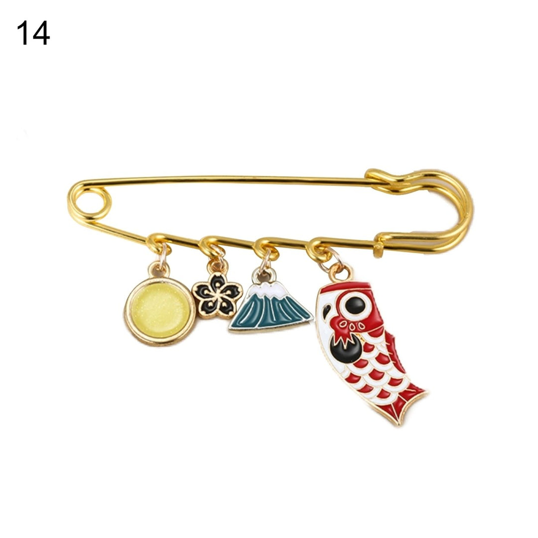 Brooch Pin Creative Shape Rust-proof Alloy Clothes Decorative Pin Jewelry Brooch for Home Image 6