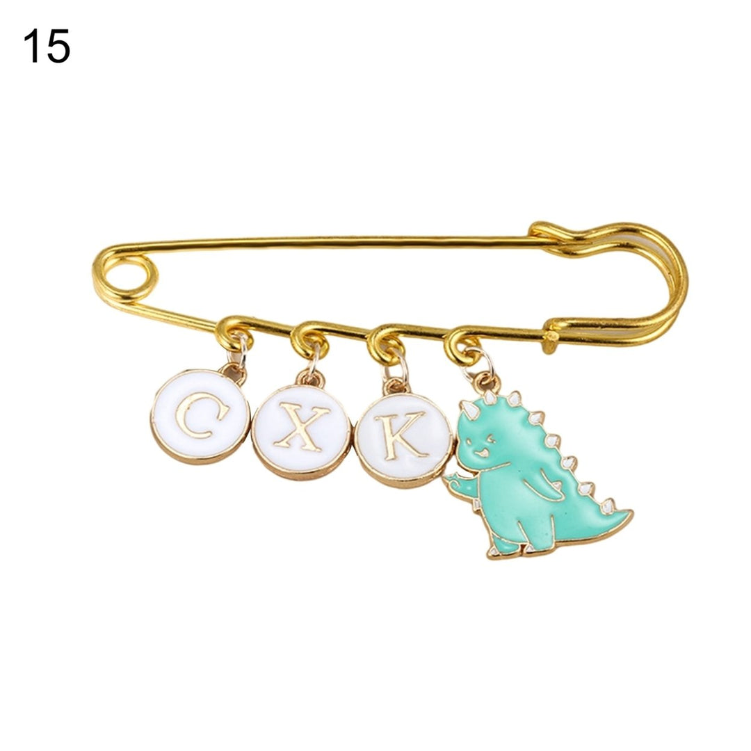 Brooch Pin Creative Shape Rust-proof Alloy Clothes Decorative Pin Jewelry Brooch for Home Image 7