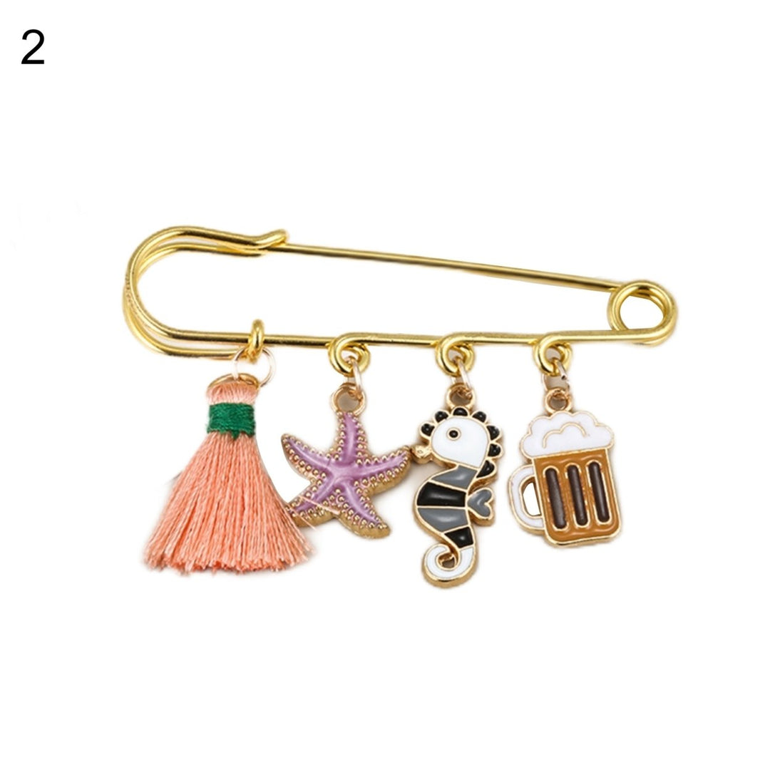 Brooch Pin Creative Shape Rust-proof Alloy Clothes Decorative Pin Jewelry Brooch for Home Image 9