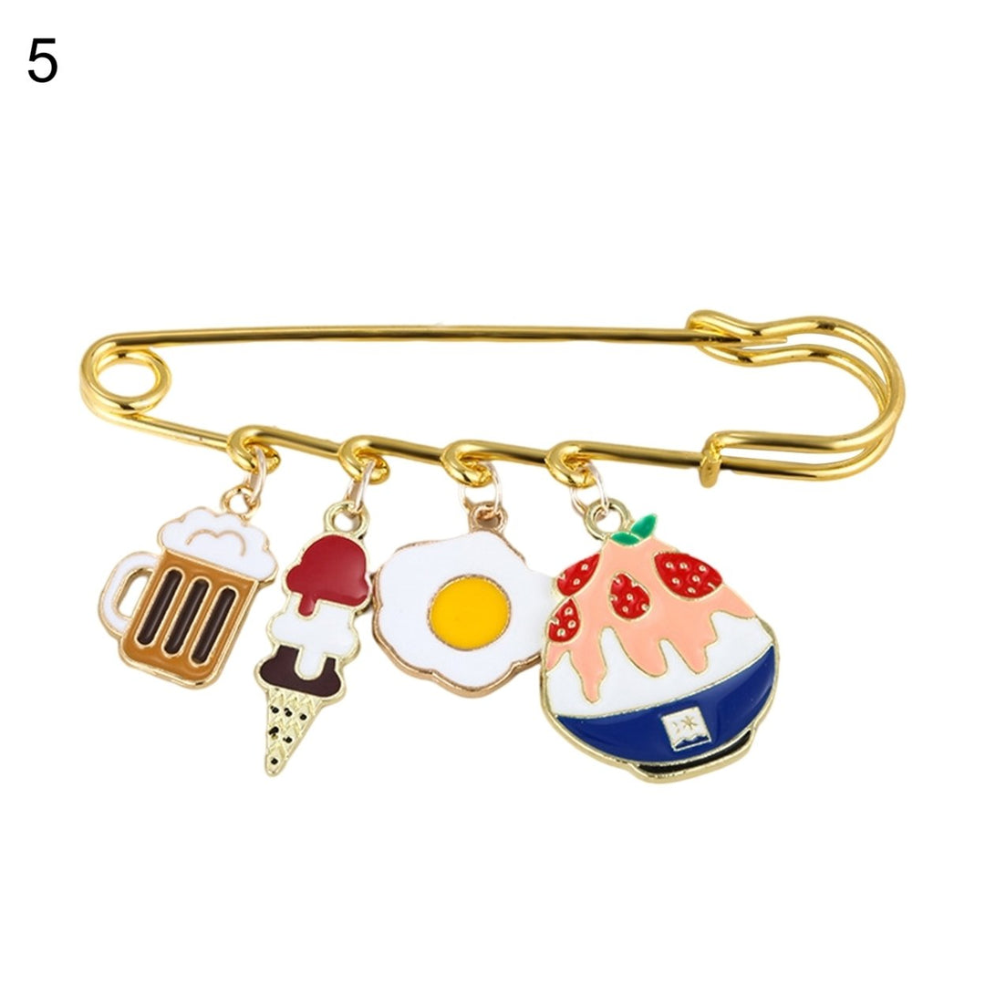 Brooch Pin Creative Shape Rust-proof Alloy Clothes Decorative Pin Jewelry Brooch for Home Image 12