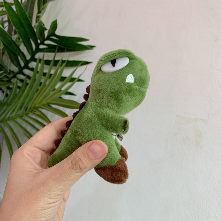 Dinosaur Brooch Anti-fall Funny Appearance Easy to Attach Stylish Plush Dinosaur Doll Brooch Pin for Girls Image 9