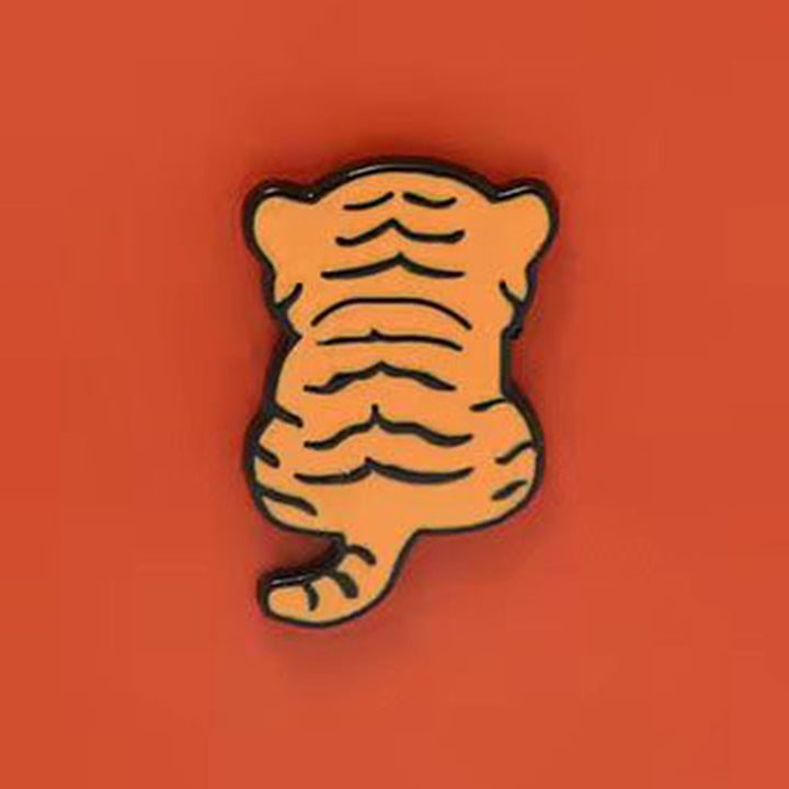 Brooch Pin Tiger Back Dripping Oil Men Women Delicate Long Lasting Brooch Clothes Decor Image 4