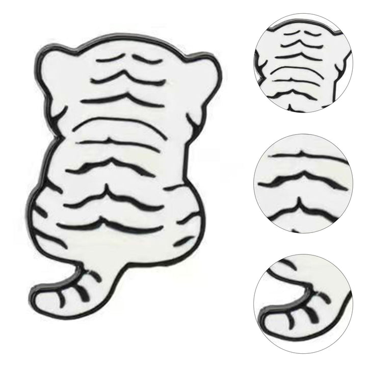 Brooch Pin Tiger Back Dripping Oil Men Women Delicate Long Lasting Brooch Clothes Decor Image 4