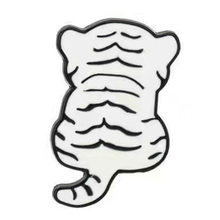 Brooch Pin Tiger Back Dripping Oil Men Women Delicate Long Lasting Brooch Clothes Decor Image 9