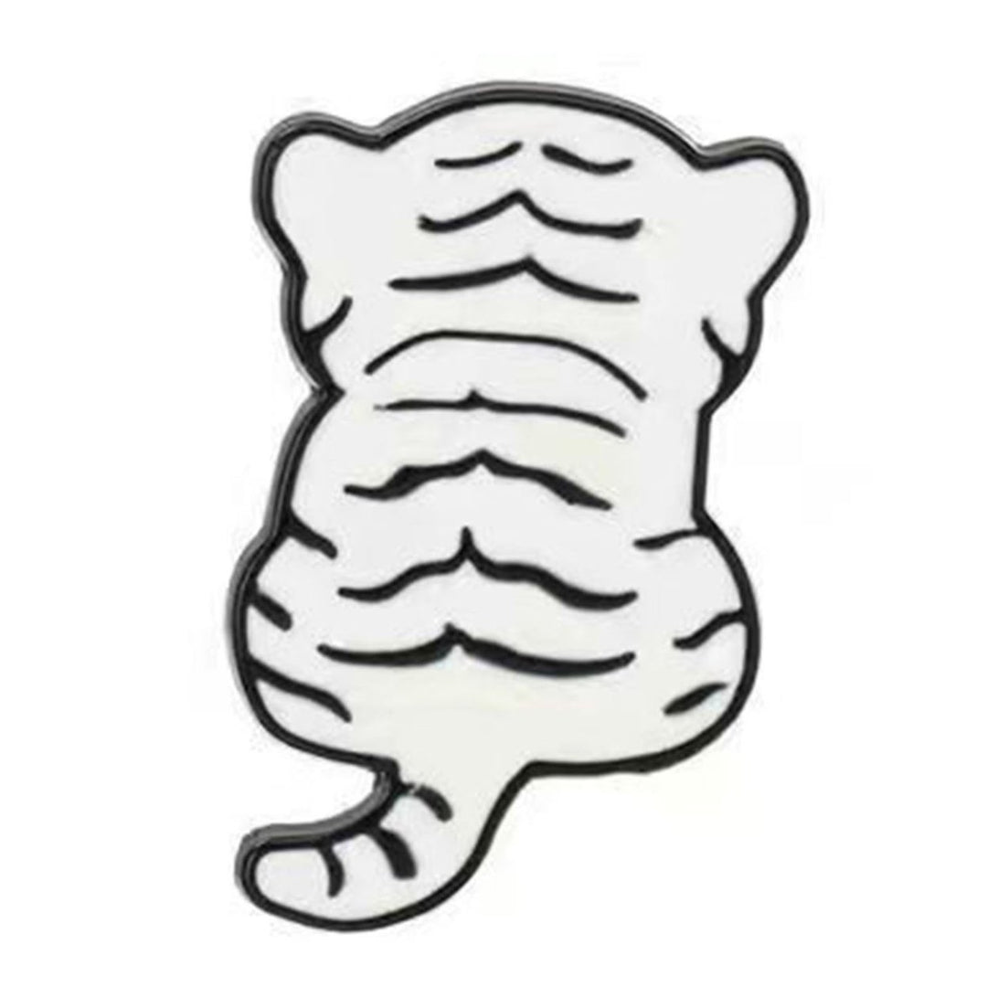 Brooch Pin Tiger Back Dripping Oil Men Women Delicate Long Lasting Brooch Clothes Decor Image 1