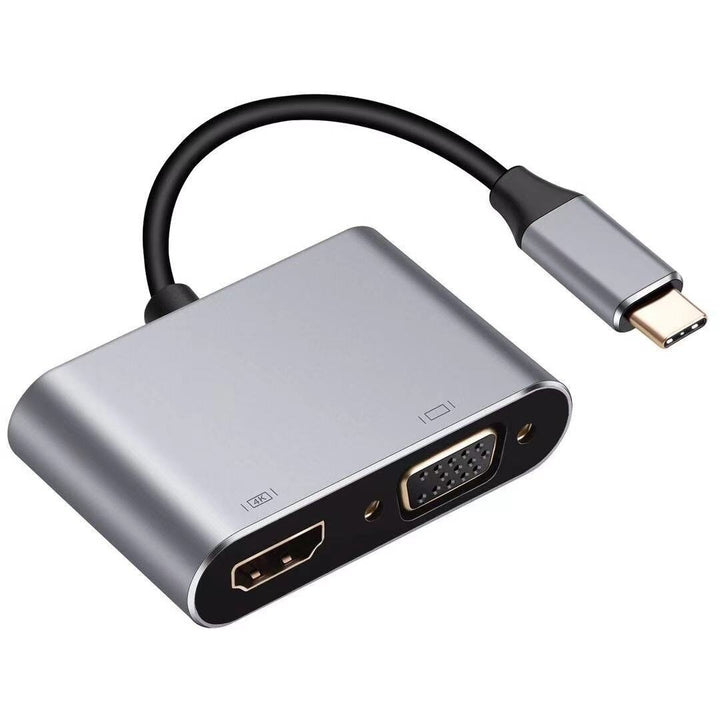 navor 4-in-1 USB C to HDMI VGA Adapter Type C Hub with 4K HDMI VGA USB 3.0 and USB C Charging Delivery Port Image 8