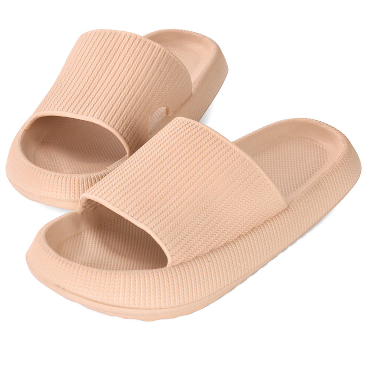 Cloud Slides Sandals Pillow Slippers for Women Men Unisex Quick Drying Anti-skid Extra Thick Foam Open Toe Indoor & Image 1