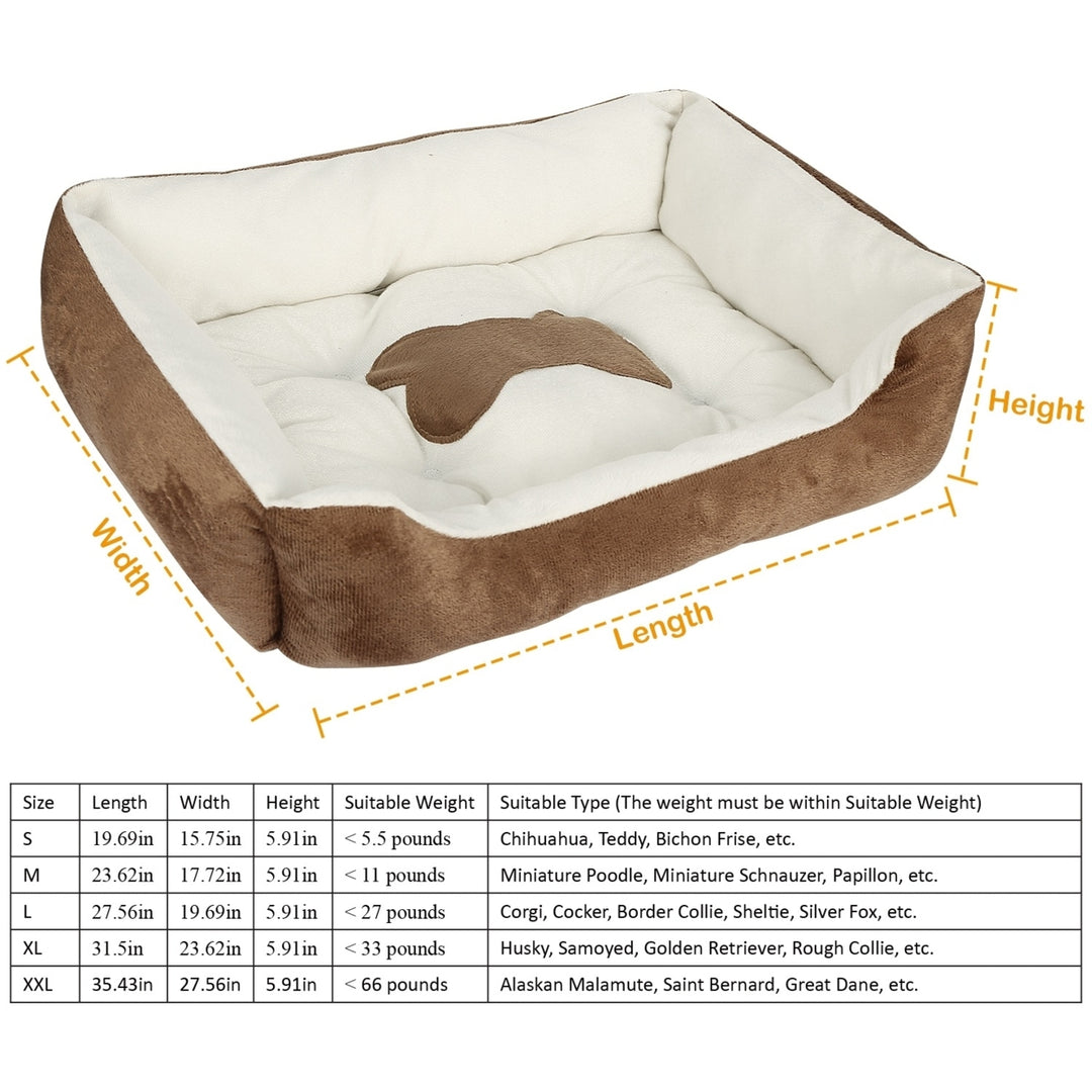 Pet Dog Bed Soft Warm Fleece Puppy Cat Bed Dog Cozy Nest Sofa Bed Cushion Mat Image 9