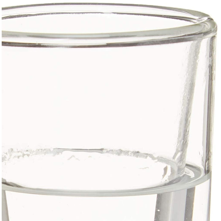 Host Freeze Shot Glass Old Fashioned Double Walled Cooling Shot Glass with Clear Silicone Band3ozSet of 2 Image 7