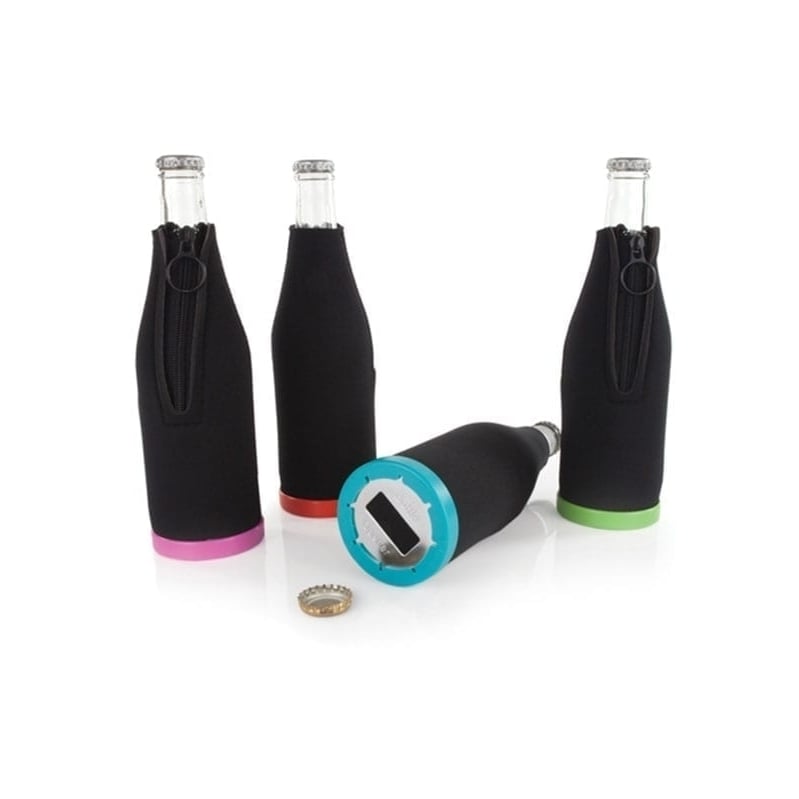 True Bottle Opener and Zip-up Bottle Koozie Random Color Image 3