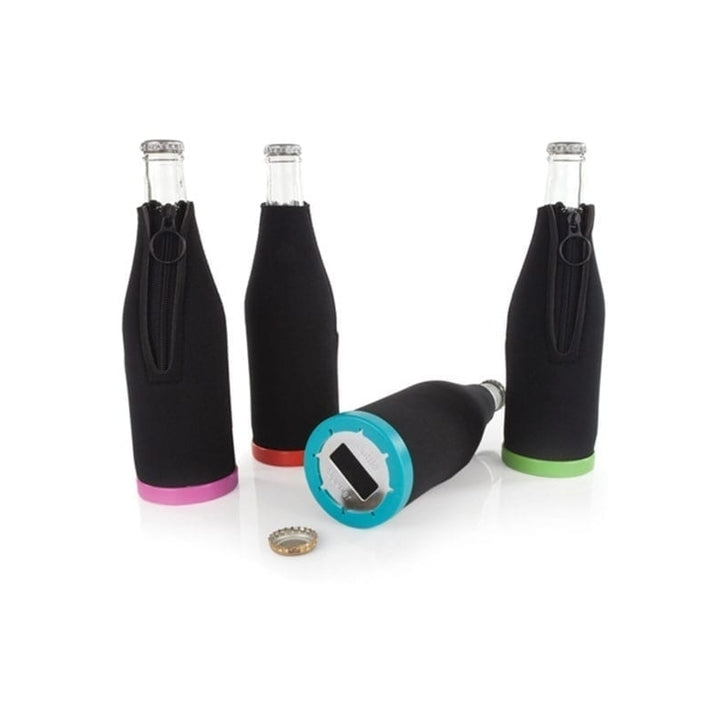 True Bottle Opener and Zip-up Bottle KoozieRandom Color Image 3