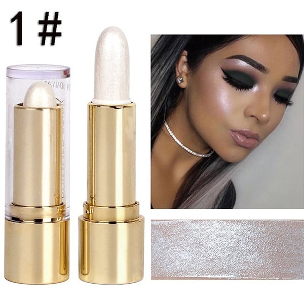 3 Colors Brighten Highlighter Bar Cosmetic Face Contour Bronzer Shimmer Highlighter Stick Gold Glow Kit Concealer Cream Image 1