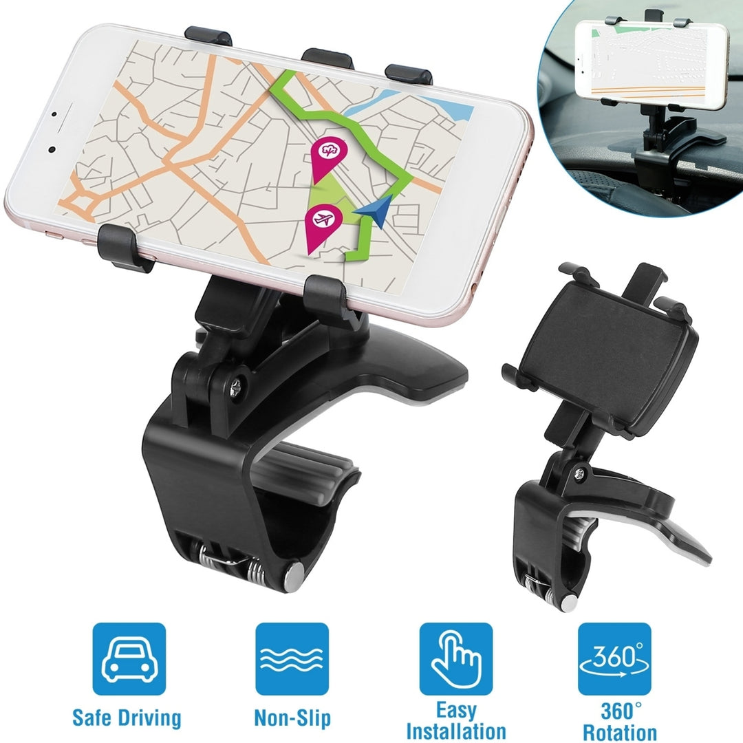 Car Dashboard Phone Stand Car Phone Holder Non-slip 360 Rotation Dashboard Phone Holder Suitable For 3-7in Cell Phone Image 1